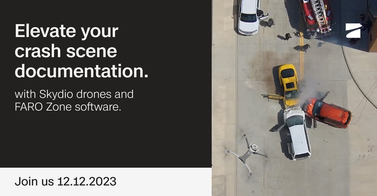 Elevate crash scene documentation with Skydio drones and FARO Zone software