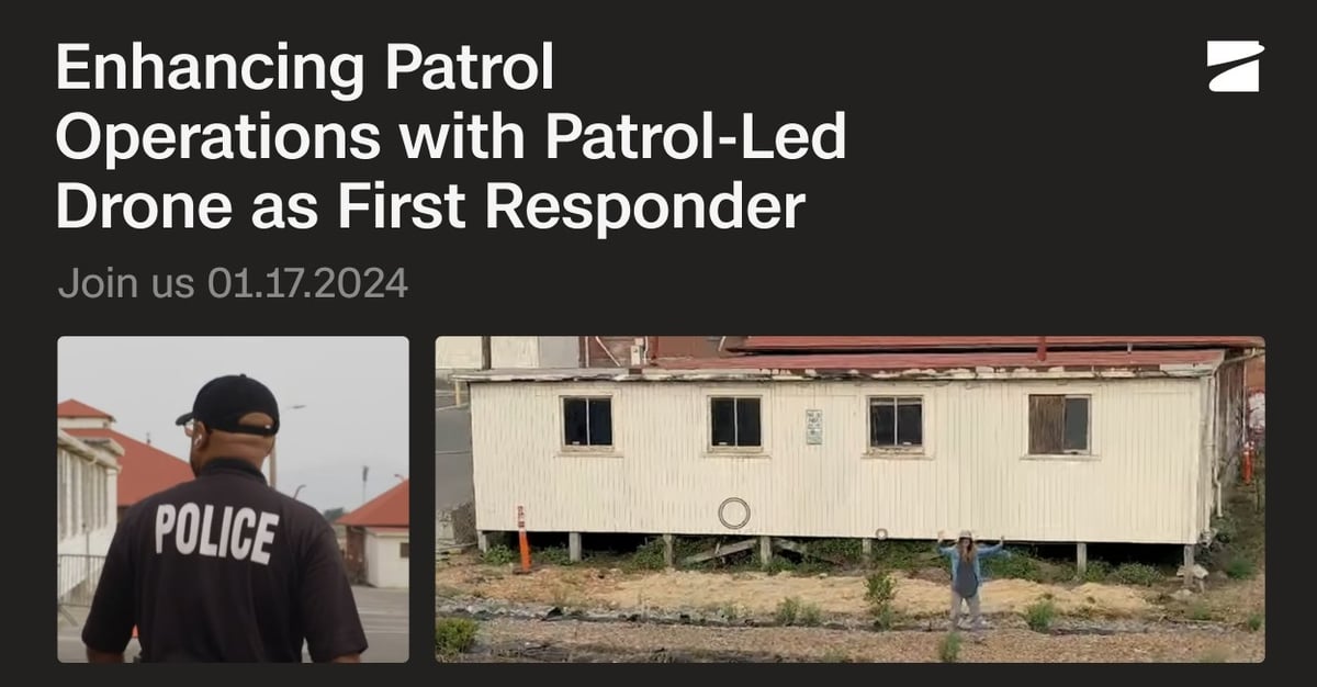 Enhancing Patrol Operations with Patrol-Led Drone as First Responder