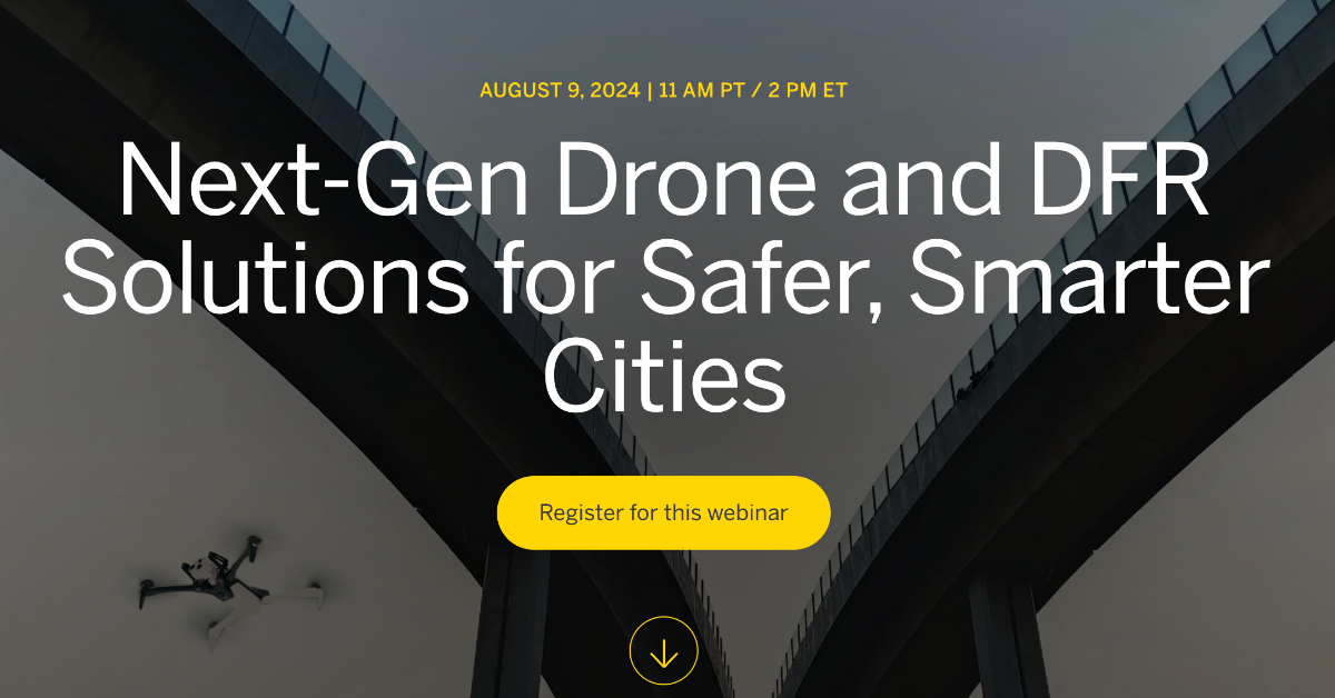 Next-Gen Drone and DFR Solutions for Safer, Smarter Cities