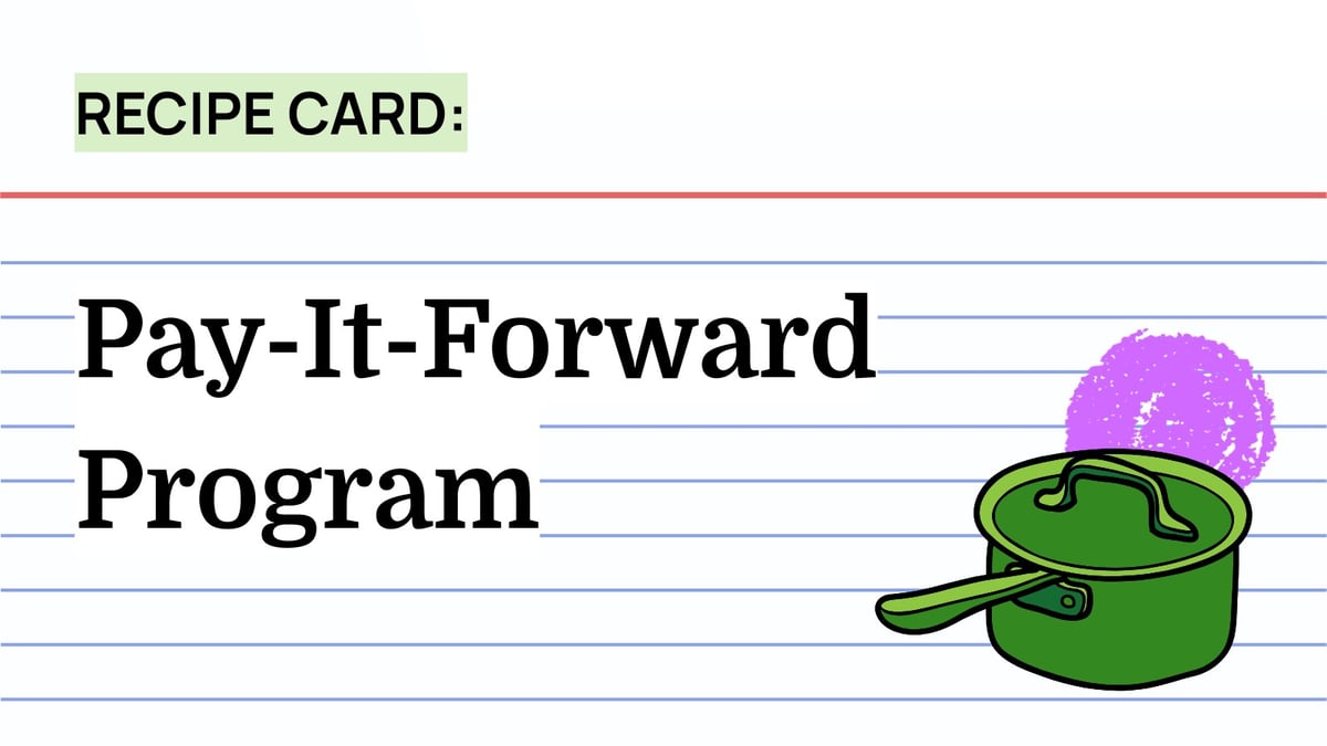 Recipe: Pay-It-Forward Program