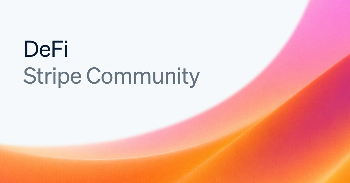 Stripe DeFi Community Launch