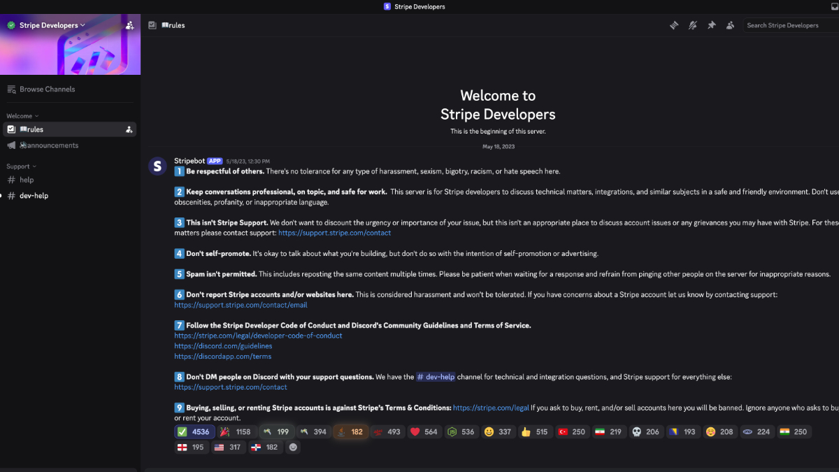 Stripe Developers on Discord