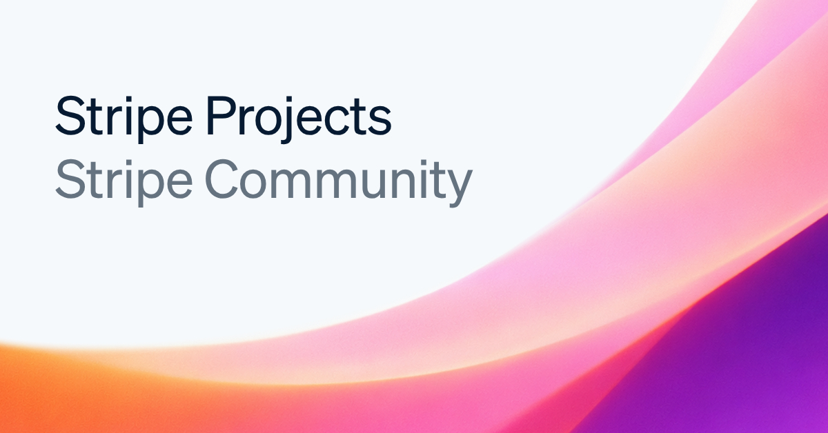 Stripe Projects launch event