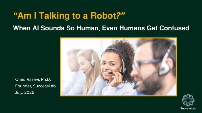 "Am I Talking to a Robot?"  When AI Sounds So Human, Even Humans Get Confused