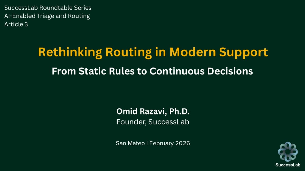 Rethinking Routing in Modern Support