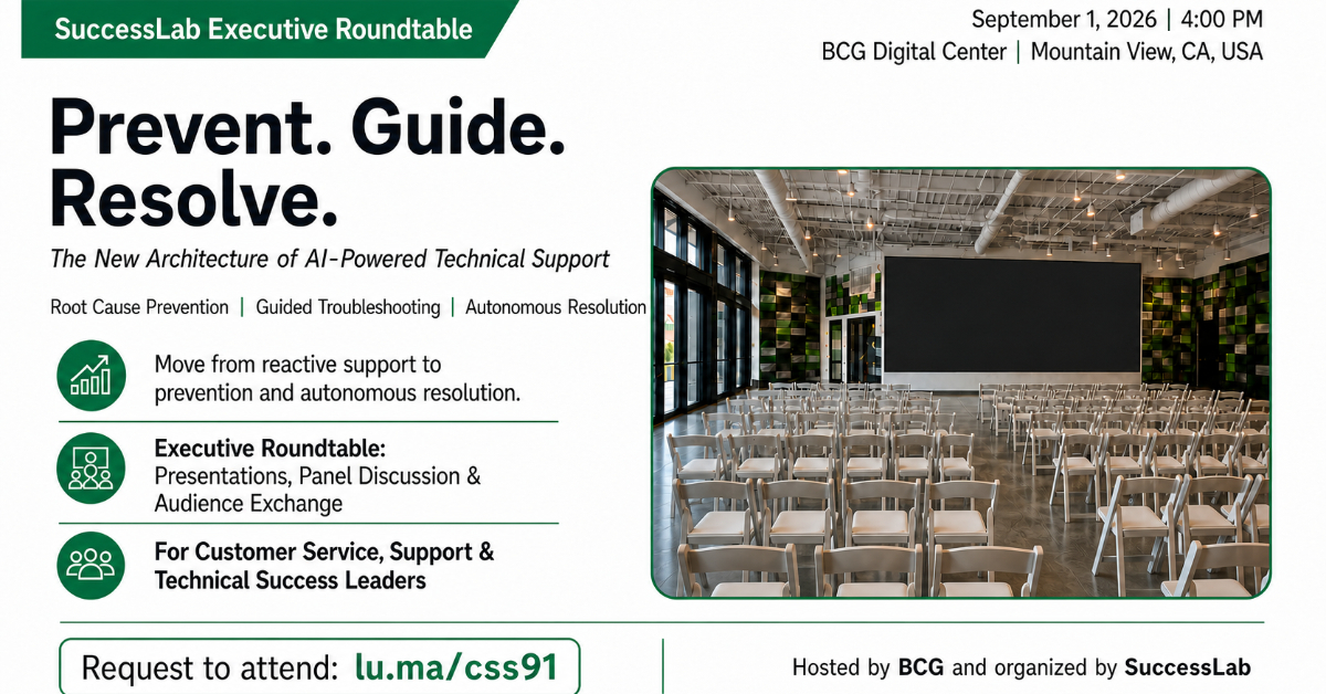 SuccessLab Executive Roundtable: The New Architecture of AI-Powered Technical Suppor