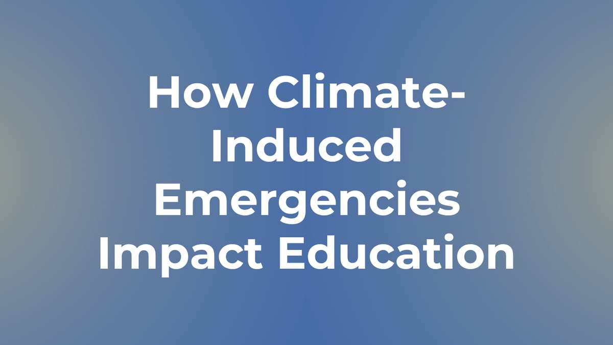 How Climate-Induced Emergencies Impact Education: insights from Pakistan floods