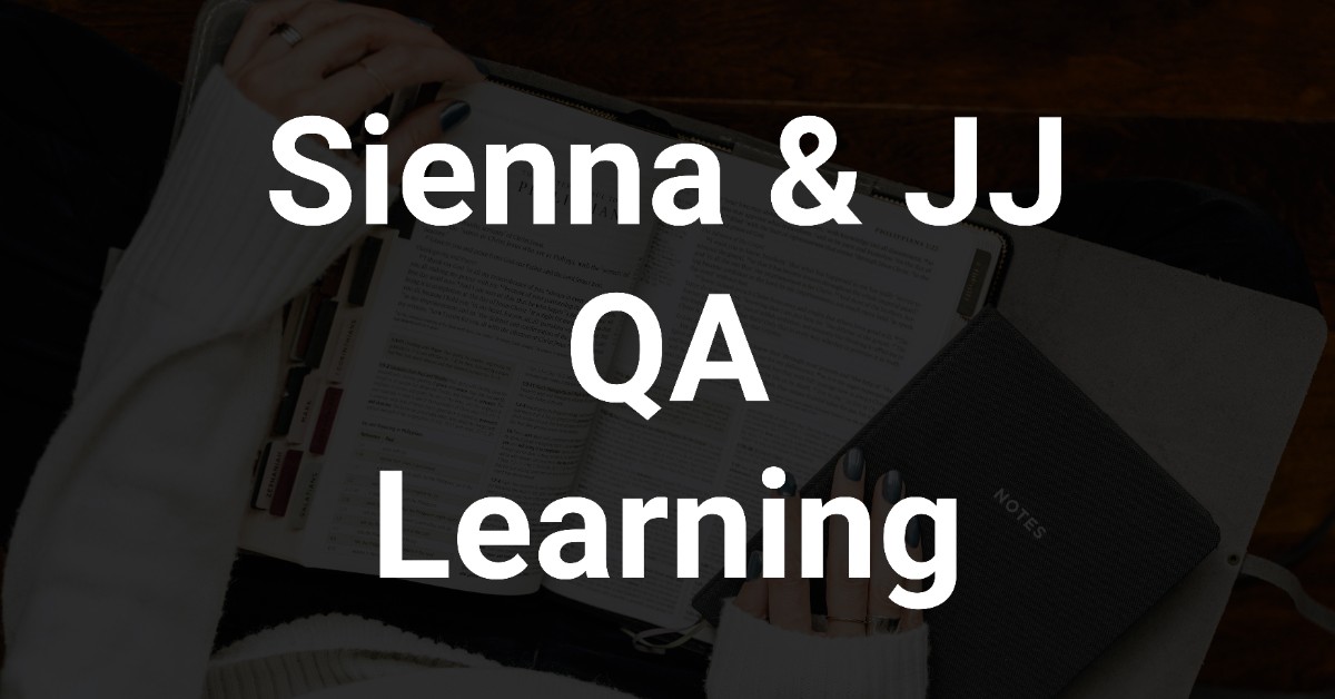 Sienna-JJ QA learning
