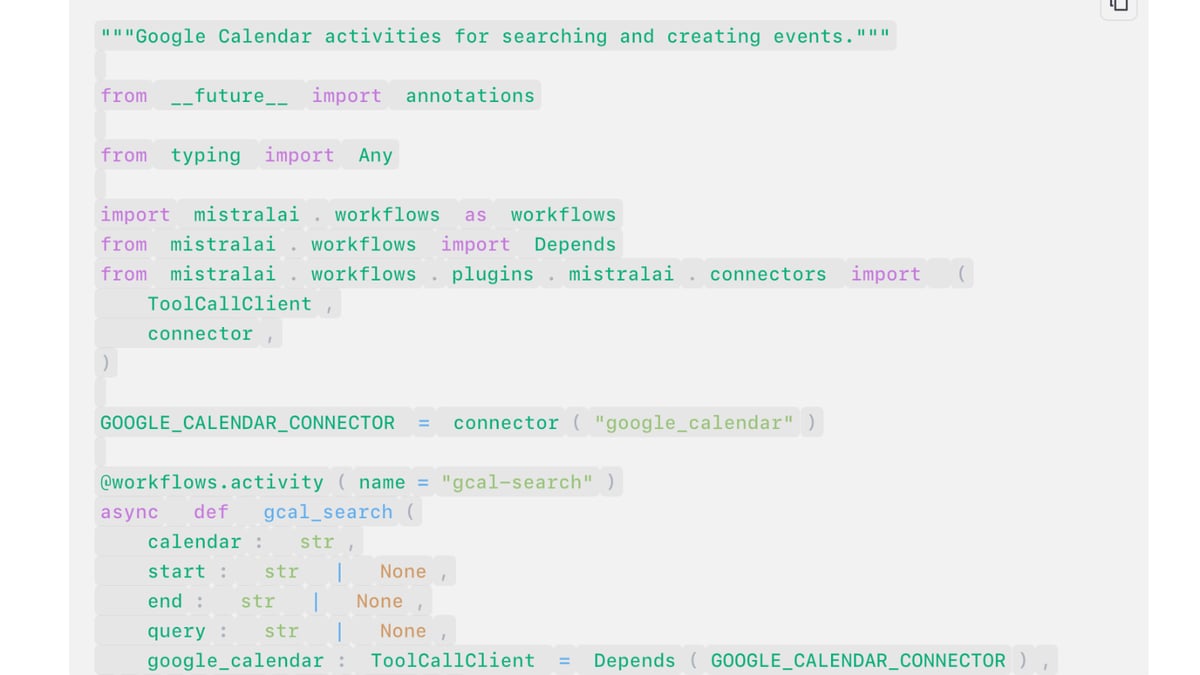 code block