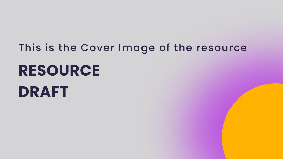 Resource Draft