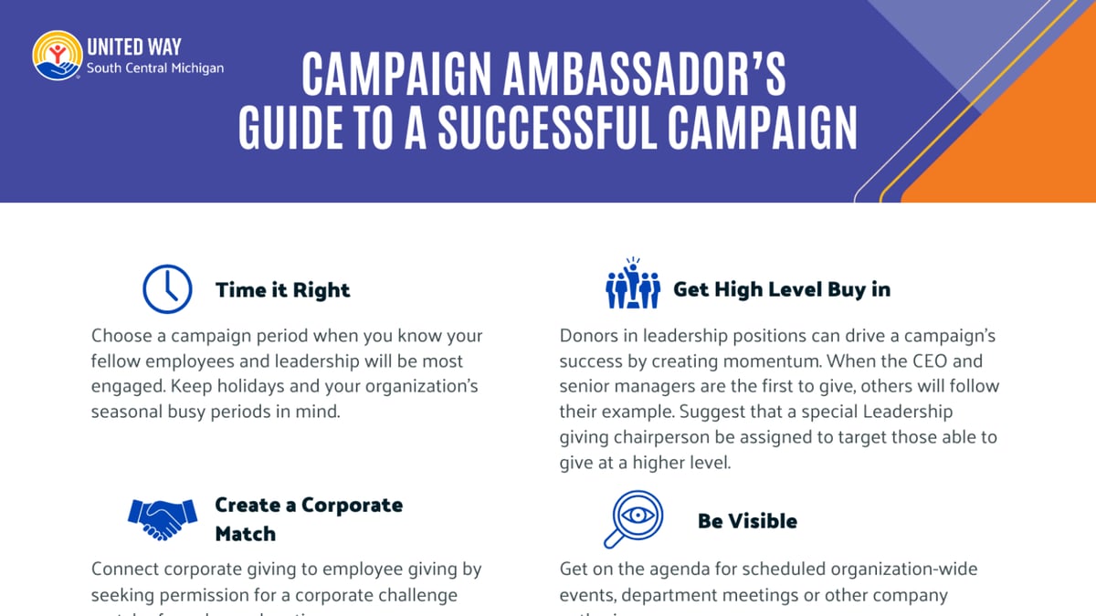 Campaign Ambassador's Guide to a Successful Campaign