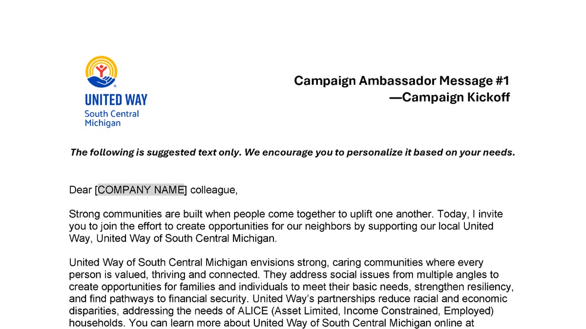 Workplace Campaign Emails (3 Total)
