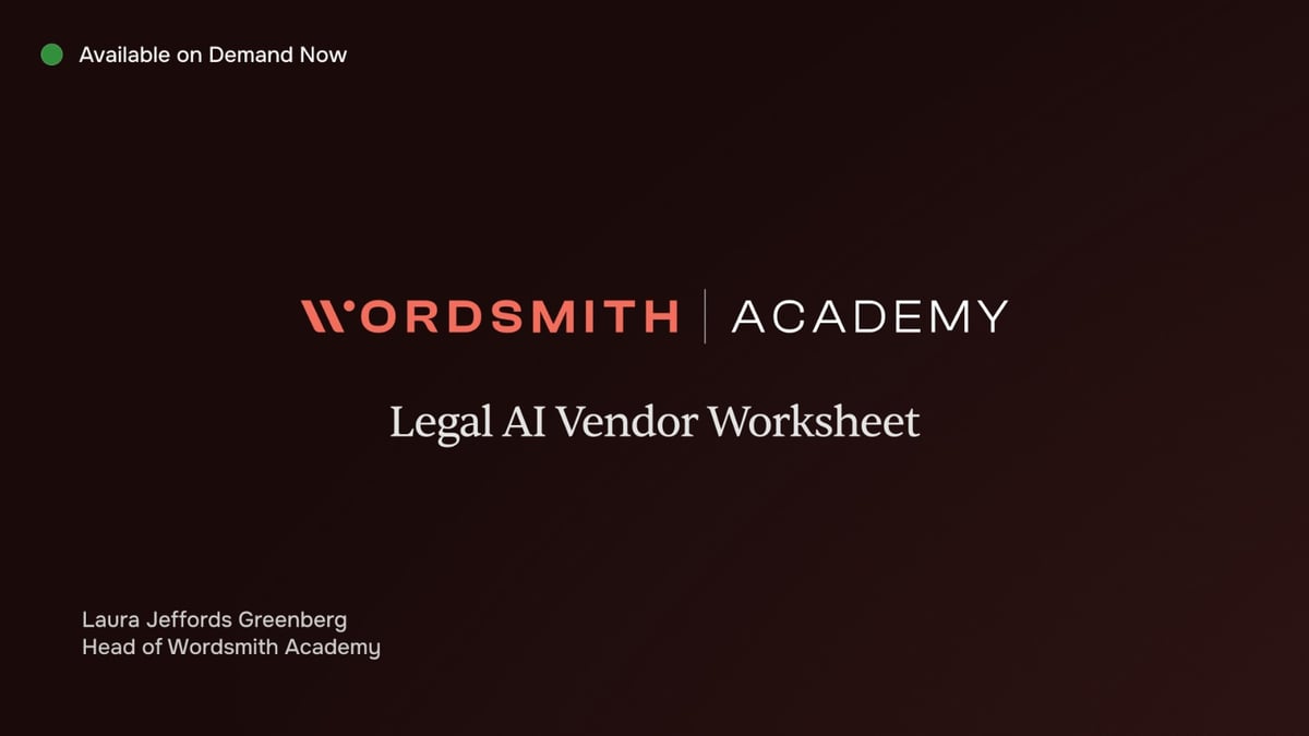 A Buyer’s Guide to Legal AI Vendors