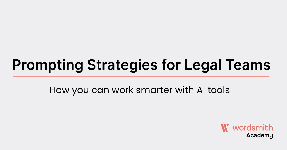 Prompting Strategies for Legal Work