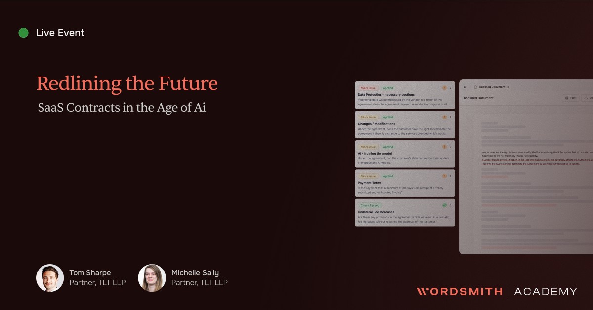 Redlining the Future: SaaS Contracts in the Age of AI
