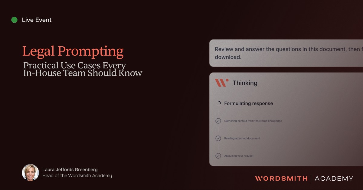 Legal Prompting: Practical Use Cases Every In-House Team Should Know