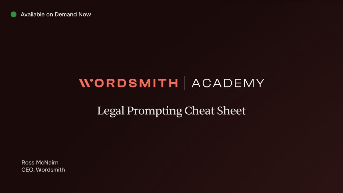 Legal Prompting Cheat Sheet