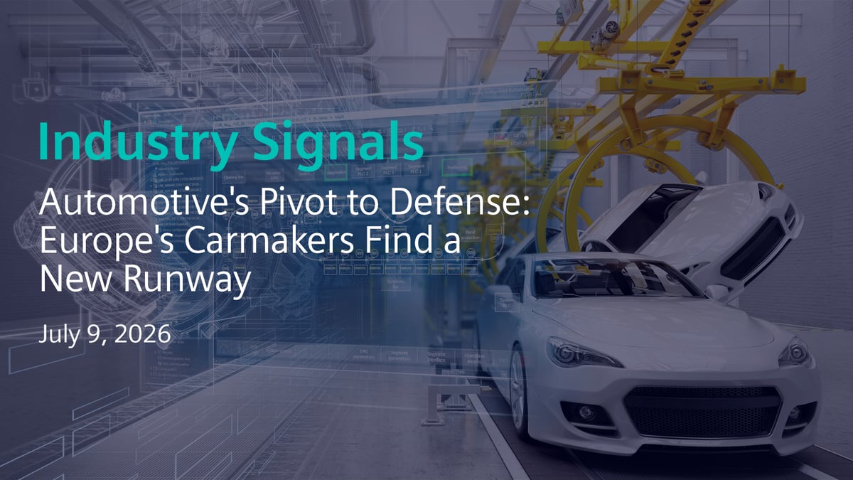 Automotive's Pivot to Defense: Europe's Carmakers Find a New Runway
